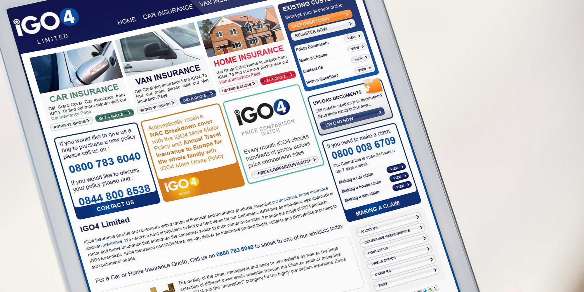 Igo4 Car Insurance Claims Number CDL | iGO4